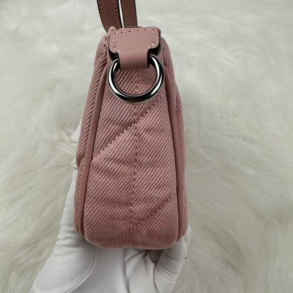 COACH Nolita 19 In Quilted Denim/Sv/Ballerina/Carnation CBK58 NWT - Picture 5 of 10